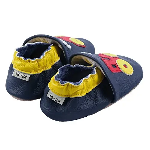 iEvolve Baby Girls Baby Boys Shoes Baby Toddler Soft Sole Shoes First Walker Crib Shoes Baby Moccasins - 4