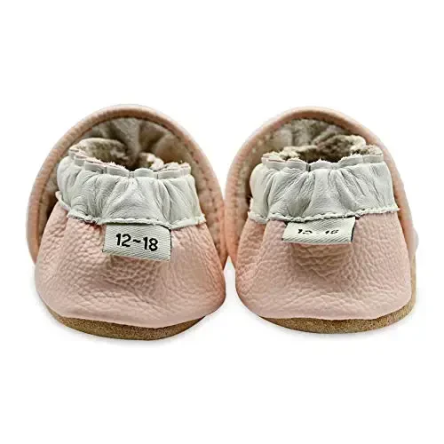iEvolve Baby Girls Baby Boys Shoes Baby Toddler Soft Sole Shoes First Walker Crib Shoes Baby Moccasins - 5
