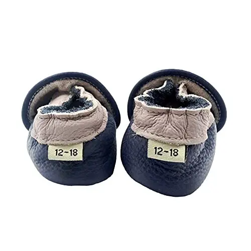 iEvolve Baby Girls Baby Boys Shoes Baby Toddler Soft Sole Shoes First Walker Crib Shoes Baby Moccasins - 4