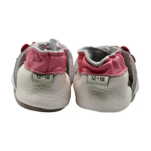 iEvolve Baby Girls Baby Boys Shoes Baby Toddler Soft Sole Shoes First Walker Crib Shoes Baby Moccasins - 4