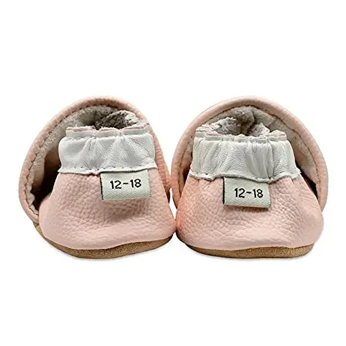 iEvolve Baby Girls Baby Boys Shoes Baby Toddler Soft Sole Shoes First Walker Crib Shoes Baby Moccasins - 5