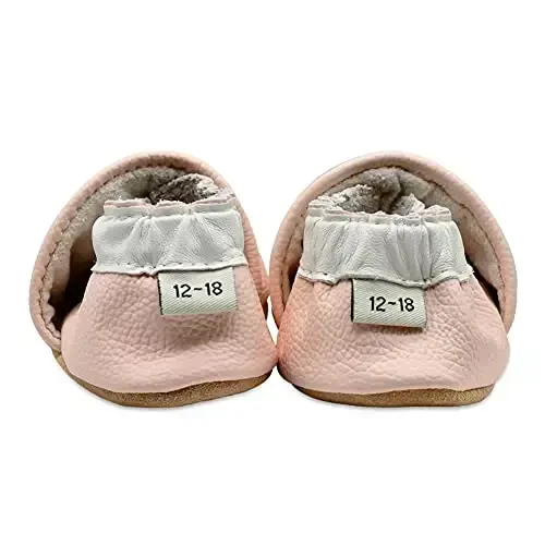 iEvolve Baby Girls Baby Boys Shoes Baby Toddler Soft Sole Shoes First Walker Crib Shoes Baby Moccasins - 5