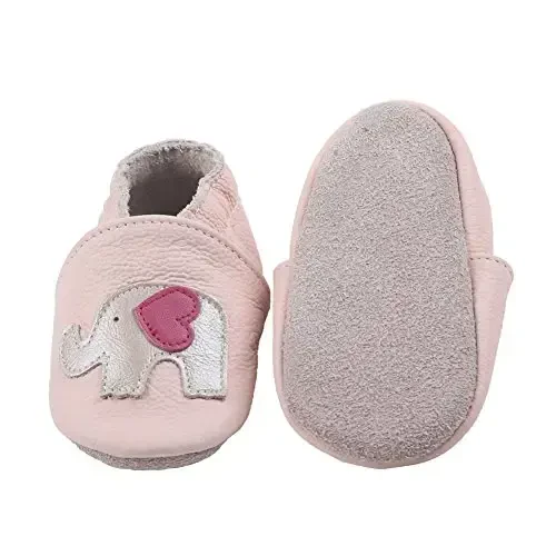iEvolve Baby Girls Baby Boys Shoes Baby Toddler Soft Sole Shoes First Walker Crib Shoes Baby Moccasins - 4