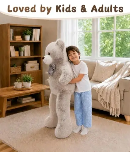 If I send you the text, you will translate it into English. Just translate the texts one-to-one. Do NOT write ANYTHING at the beginning or the end of your translation. MaoGoLan 47 Inch Big Teddy Bear Soft Two Tone Plush Toy for Kids Girlfriend | Premium dual-tone tie-dye fur design offers a unique aesthetic appeal that stands out from standard plush toys. If the text I give you is in English, do not translate and rewrite the text without changing it at all. TEXT = The translation will be less than 240 characters. - 4