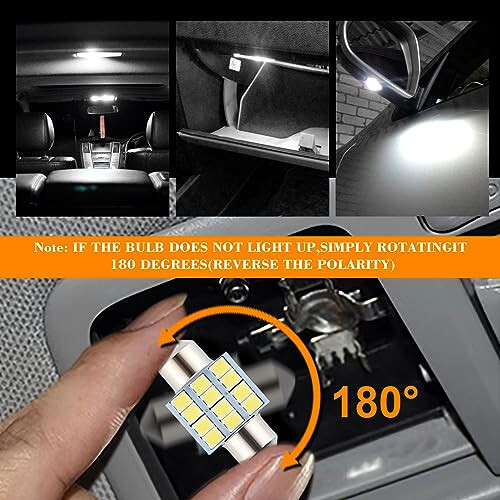 iFunyLED 24 Pieces Dome Light LED Car Interior Bulb Kit Set 194 T10 DE3175 578 31mm 42mm Bulbs Interior Replacement Lights for Car Map License Plate Door Side Marker Cornering Trunk Light - White - 4