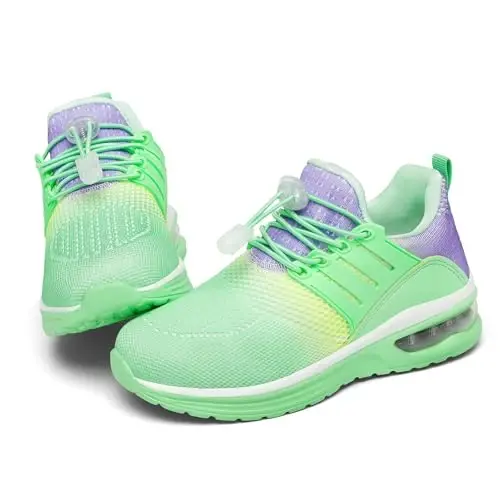 IGBAY Kids Sneakers for Boys Toddler Tennis Shoes Unisex Athletic Running Cushion Lightweight Sneaker - 6