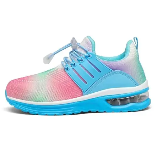 IGBAY Çocuk Erkek Çocuk Spor Ayakkabıları Unisex Atletik Koşu Yastıklı Hafif Spor Ayakkabı - 3