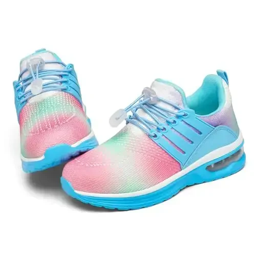 IGBAY Kids Sneakers for Boys Toddler Tennis Shoes Unisex Athletic Running Cushion Lightweight Sneaker - 5