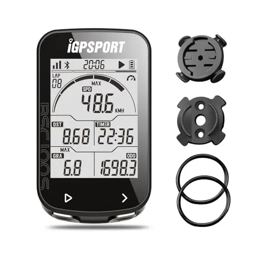 iGPSPORT BSC100S Bicycle/Bike Computer Wireless, 2.6 inch LCD Display Rechargeable Waterproof GPS Cycling Computer - MODAZONE
