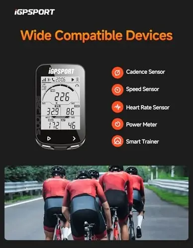 iGPSPORT BSC100S Bicycle/Bike Computer Wireless, 2.6 inch LCD Display Rechargeable Waterproof GPS Cycling Computer - 6