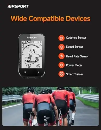 iGPSPORT BSC100S Bisiklet Bilgisayarı Kablosuz, 2.6 inç LCD Ekran Şarj Edilebilir Su Geçirmez GPS Bisiklet Bilgisayarı - 6