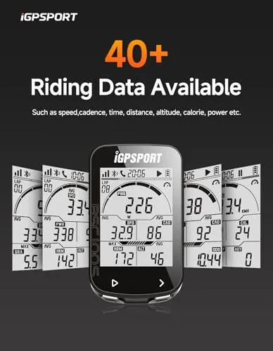 iGPSPORT BSC100S GPS Bike Computer Wireless, 2.6'' LCD Display 40H Rechargeable Waterproof Cycling Computer Bluetooth ANT+ - 5