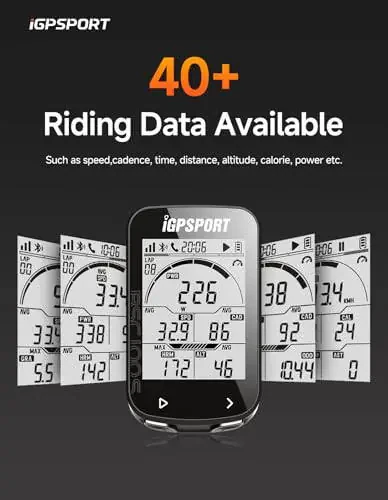 iGPSPORT BSC100S GPS Bike Computer Wireless, 2.6'' LCD Display 40H Rechargeable Waterproof Cycling Computer Bluetooth ANT+ - 5