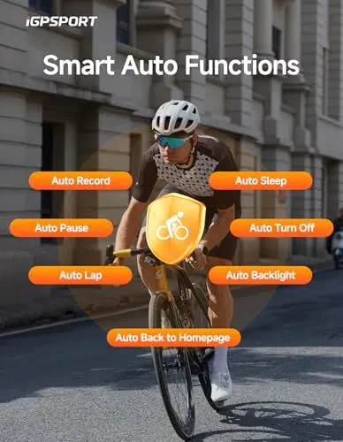 iGPSPORT BSC100S GPS Bike Computer Wireless, 2.6'' LCD Display 40H Rechargeable Waterproof Cycling Computer Bluetooth ANT+ - 6