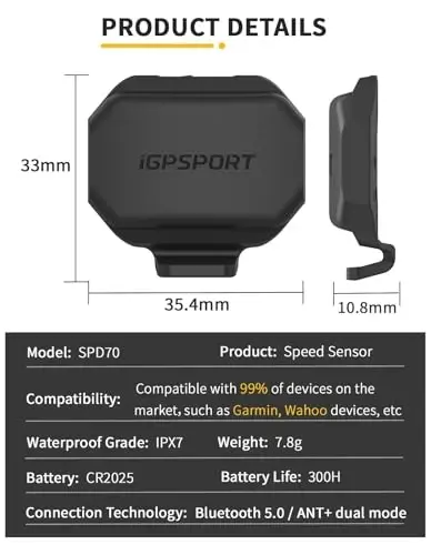 iGPSPORT BSC100S Bisiklet/Bisiklet Bilgisayarı Kablosuz, 2,6 inç LCD Ekran Şarj Edilebilir Su Geçirmez GPS Bisiklet Bilgisayarı - 3