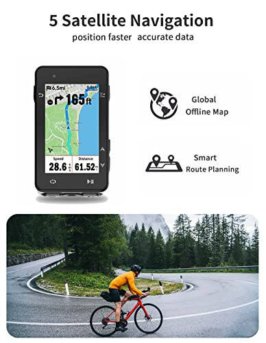 iGPSPORT iGS630 GPS Bisiklet Bilgisayarı, 2.8‘’ Harita Navigasyonu iClimb Eğitim Fonksiyonu MTB Kablosuz Bisiklet Bilgisayarı GPS Ünitesi IPX7 Su Geçirmez - 1