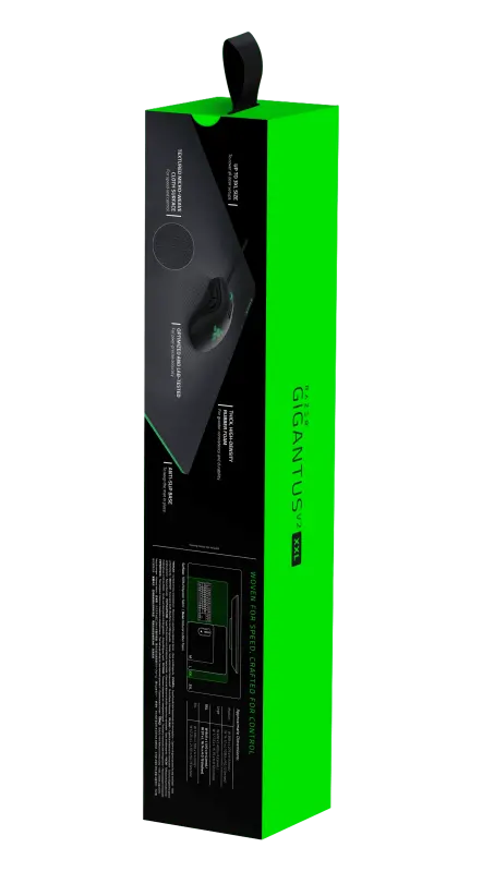 Игровая мышь Razer Gigantus V2 Cloth (XXL): Толстый, высокоплотный пенопласт, нескользящая основа, черный - 11