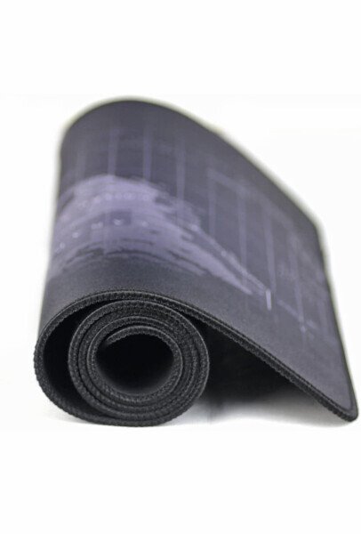 Игровая подставка для мыши American Notions XL, для мышей и клавиатур, нескользящая резина, ноутбук Mac PC (черная карта мира) - 12