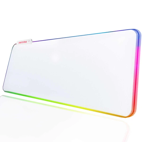 Игровая подставка для мыши с RGB-подсветкой, нескользящим резиновым основанием, увеличенного размера (31,5x12 дюймов). Идеально подходит для геймеров! - 6