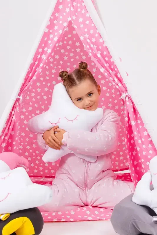 Игровой приятель Индеец Хлопковый детский игровой домик-РОЗОВЫЙ - 6