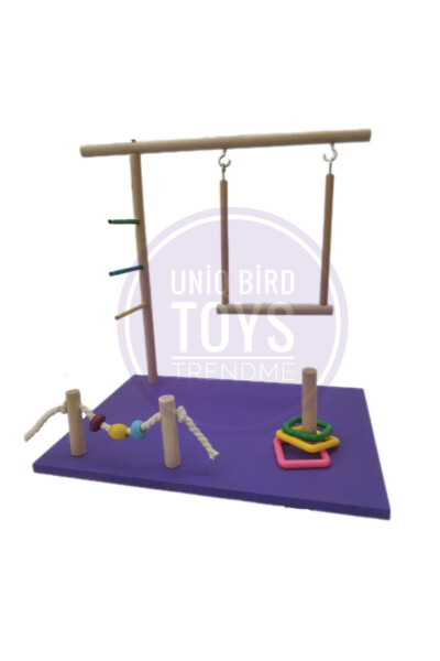 Игровой уголок для птиц Uniq Bird Toys с качелями - 1