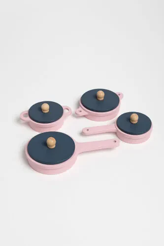 Игрушечный набор посуды для кухни (РОЗОВЫЙ) - 3