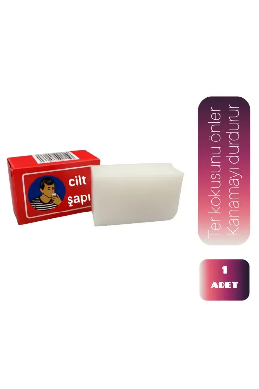 1 Adet Terlemeyi Önleyen Ve Kanamayı Durduran Doğal Deodorant Cilt Şapı Taşı.. - 1