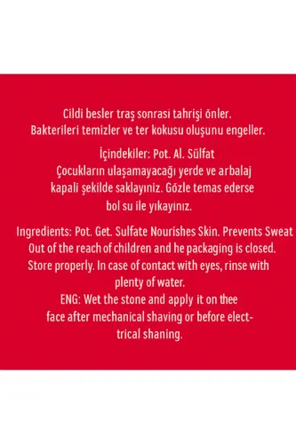 1 Adet Terlemeyi Önleyen Ve Kanamayı Durduran Doğal Deodorant Cilt Şapı Taşı.. - 3