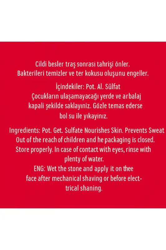 1 Adet Terlemeyi Önleyen Ve Kanamayı Durduran Doğal Deodorant Cilt Şapı Taşı.. - 3