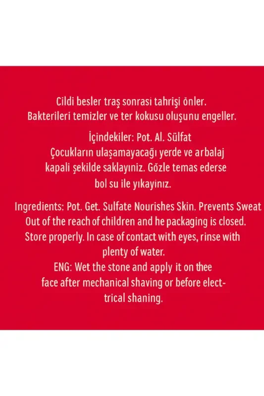 Iha 2 Pack Natural Deodorant Skin Stone that Prevents Sweating and Stops Bleeding - 3