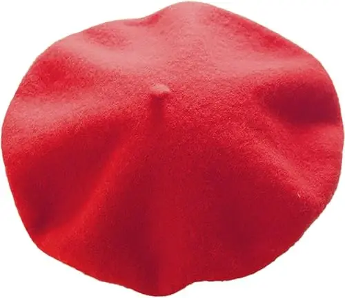 IHAUIUE Solid Color Berets Hat Wool Classic French Hats Simple Warm Painters Caps for Women, Ladies, Girls 