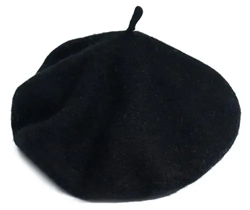 IHAUIUE Solid Color Berets Hat Wool Classic French Hats Simple Warm Painters Caps for Women, Ladies, Girls 