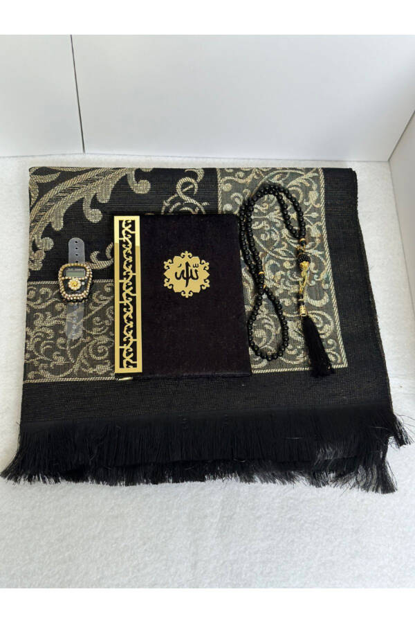 Ihram Pilgrim Essentials Prayer Rug Set - 3