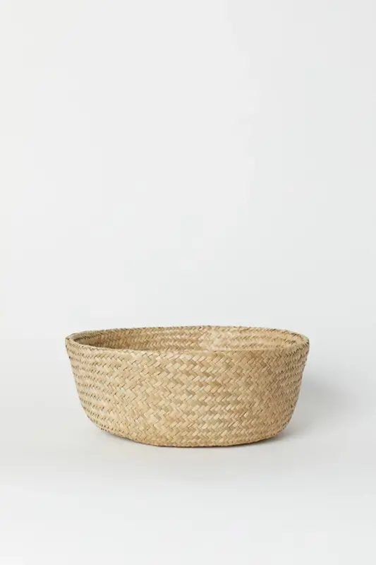 Ikeanatural Large Foldable Wicker Basket / Planter 35x32cm - 6
