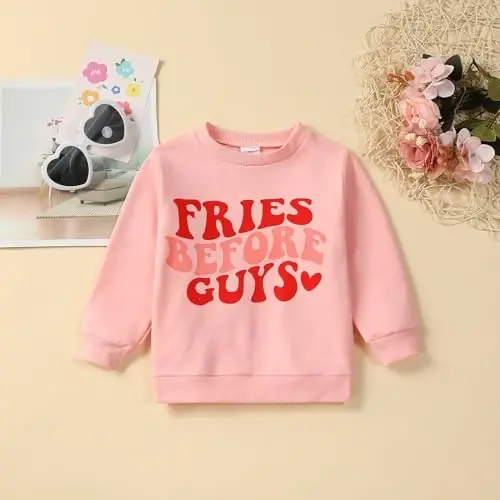 Twopumpkin Toddler Halloween Shrit Baby Girl Outfit Crewneck Sweatshirt Long Sleeve Shirts Holiday Clothes - 2