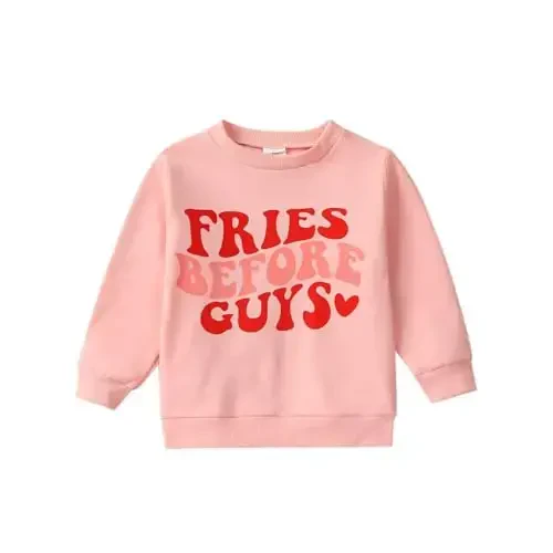 Twopumpkin Toddler Halloween Shrit Baby Girl Outfit Crewneck Sweatshirt Long Sleeve Shirts Holiday Clothes - TWOPUMPKIN