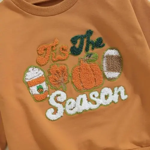 Twopumpkin Toddler Halloween Shrit Baby Girl Outfit Crewneck Sweatshirt Long Sleeve Shirts Holiday Clothes - 4