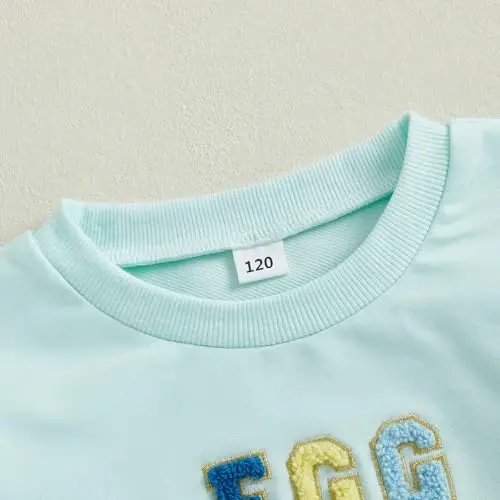 Twopumpkin Toddler Easter Shrit Baby Girl Outfit Crewneck Bunny Sweatshirt Long Sleeve Shirts Holiday Clothes - 2