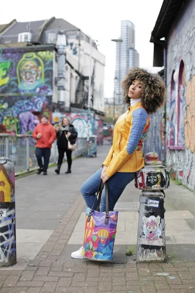 Ikigai Dubai Printed Women's Genuine Leather Jacket - 5