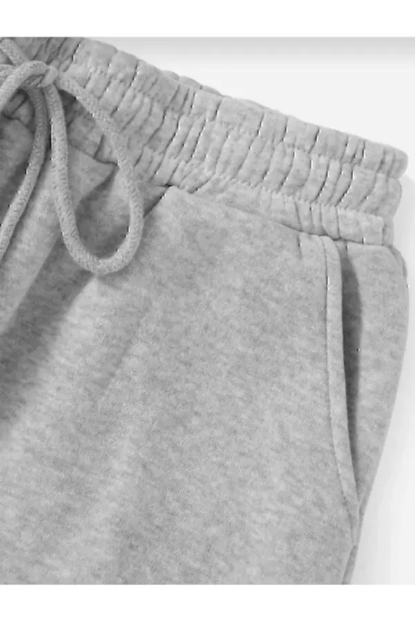 İkili Fırsat Eşofman Seti Paça Lastik Rahat Giyim Jogger Unisex-SİYAH - 4