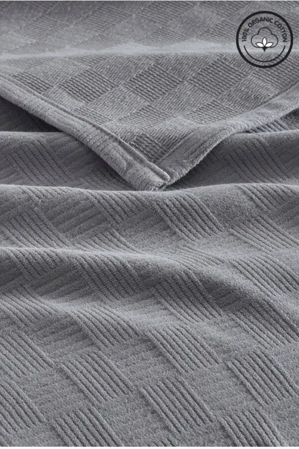 Ikki kishilik %100 paxta kichik dama naqshli to'shak choyshabi Mehmonxona turi Lyuks to'shak choyshabi Oq/rangli - 6