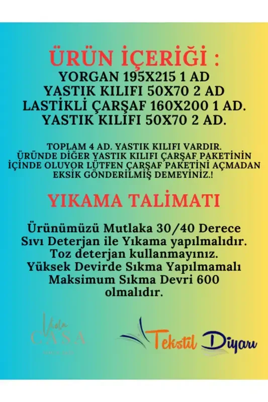 Ikki kishilik Welsoft pufidi uyqu to'plami (Elastik choyshab bilan) Krem kvadrat - 3