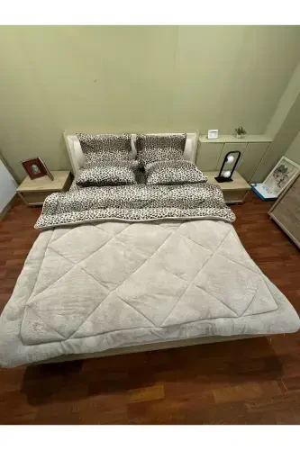 Ikki kishilik Welsoft Yumshoq Yotoq To'plami (Cho'ziluvchan Choyshabli) Leopard - 7