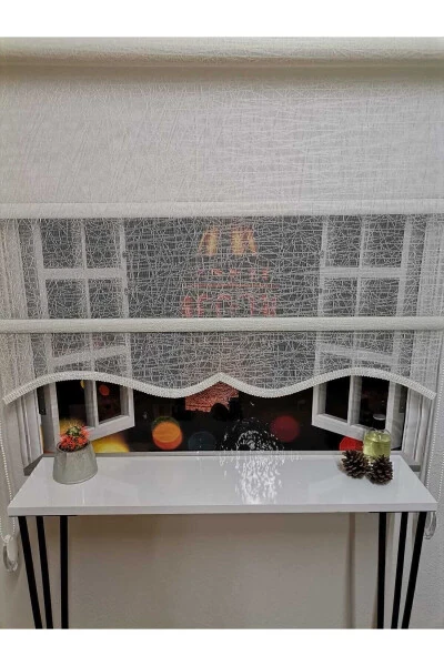 Ikki mexanizmli tül va rulon pardasi - 7-model - İREMKARAHOME