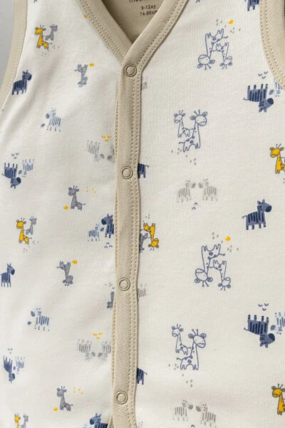 Ikki qavatli, naqshli jilet - Modazone (1)