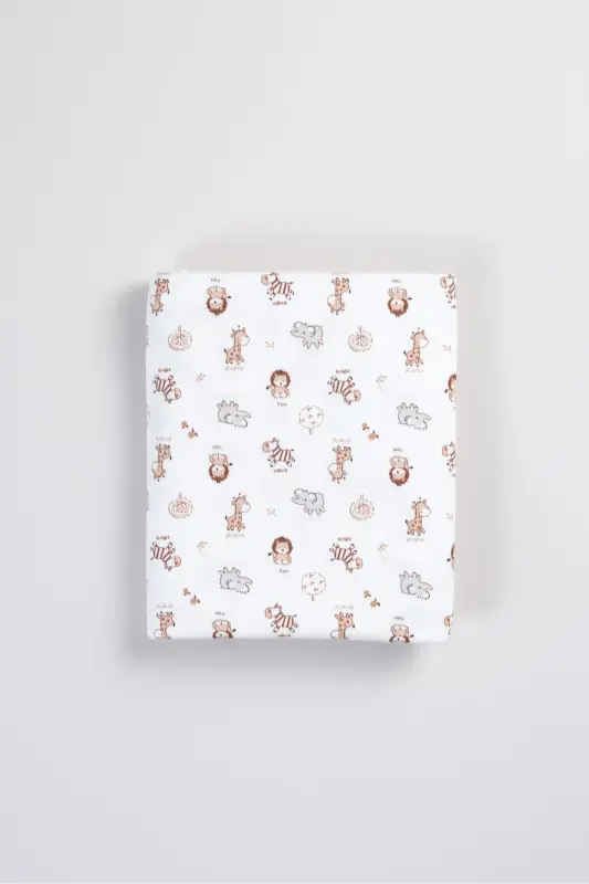 Ikki tomonlama interlok adyol & choyshab %100 paxta Oeko-teks sertifikatli 100 X 85 sm - 3