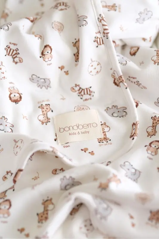 Ikki tomonlama interlok adyol & choyshab %100 paxta Oeko-teks sertifikatli 100 X 85 sm - 6