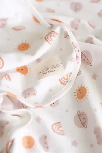 Ikki tomonlama interlok choyshab va adyol 100% paxta Oeko-teks sertifikati 100 X 85 sm-Quyosh - 5