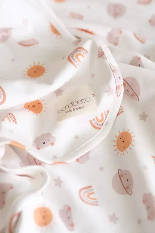 Ikki tomonlama interlok choyshab va adyol 100% paxta Oeko-teks sertifikati 100 X 85 sm-Quyosh - 5