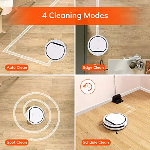 ILIFE V3s Pro Robot Vacuum Cleaner, Tangle-free Suction, Slim, Automatic Self-Charging Robotic Vacuum Cleaner, Daily Schedule Cleaning, Ideal For Pet Hair, Hard Floor and Low Pile Carpet, Pearl White - 2